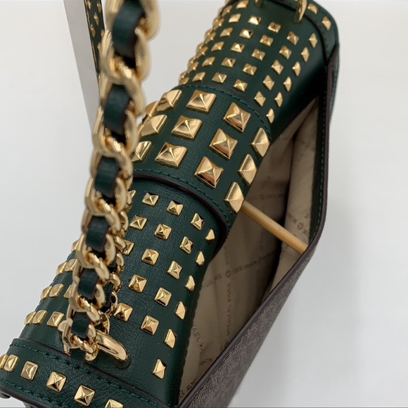 MICHAEL KORS ROSE MEDIUM FLAP SHOULDER RACING GRN - Picture 8 of 15